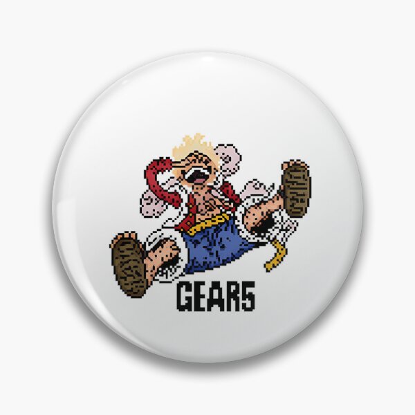 Item preview, One Piece Monkey D. Luffy Gear 5 Pixel Art designed and sold by AnimeGamingDeco.