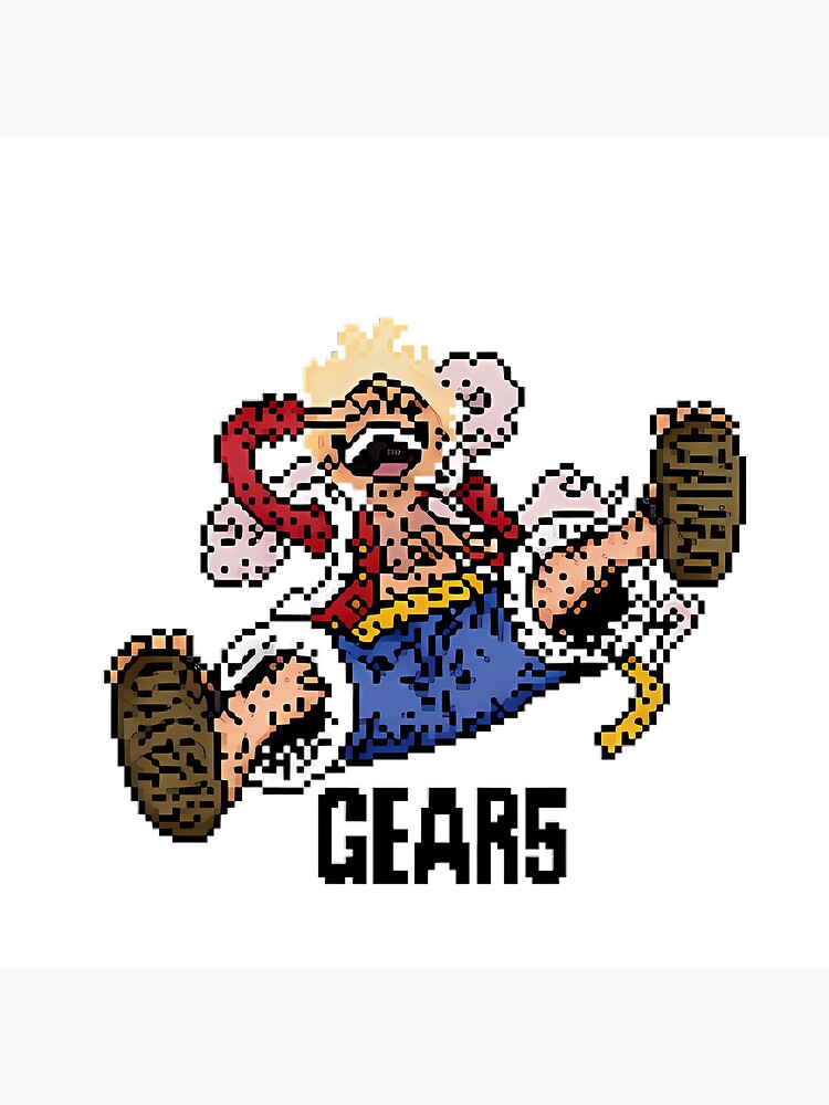 Luffy Gear 5 pixel art  Poster for Sale by Pixelopedia