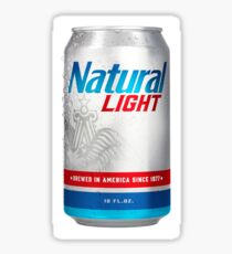 Natty light Sticker