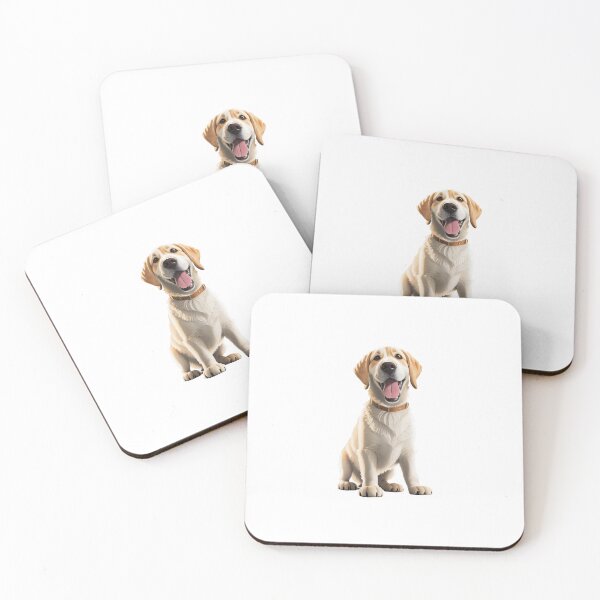Item preview, Smiling golden labrador retriever lab puppy dog cartoon designed and sold by w1ckerman.