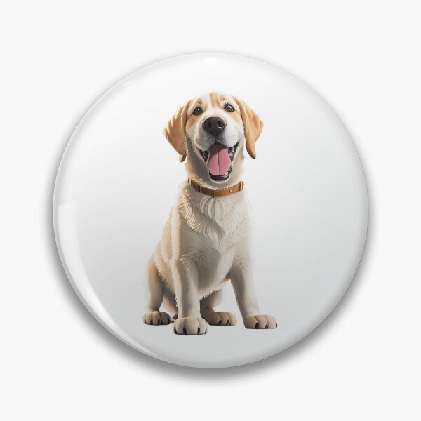 Item preview, Smiling golden labrador retriever lab puppy dog cartoon designed and sold by w1ckerman.