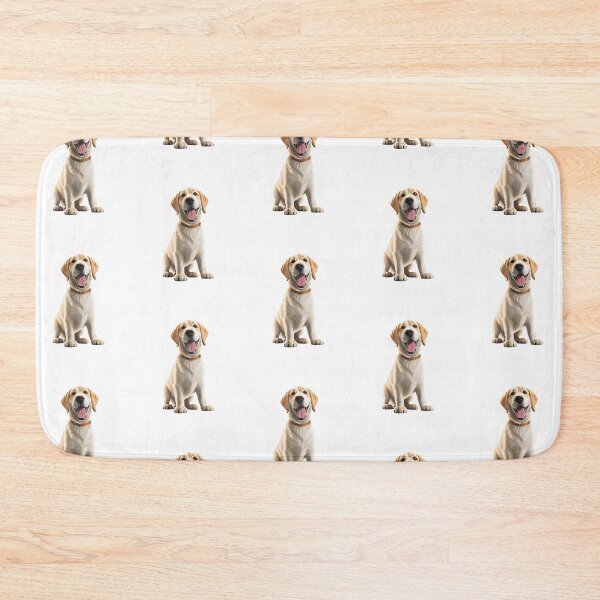 Item preview, Smiling golden labrador retriever lab puppy dog cartoon designed and sold by w1ckerman.