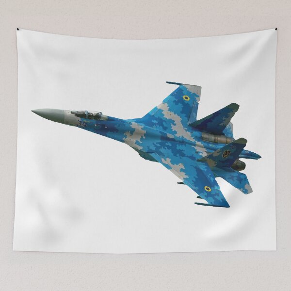 Item preview, Sukhoi Su 27 Flanker Fighter Jet turning left Russian Air Force designed and sold by AfterburnerOne.