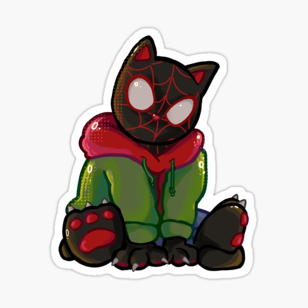 Item preview, Meows Morales chibi sticker designed and sold by ian g..