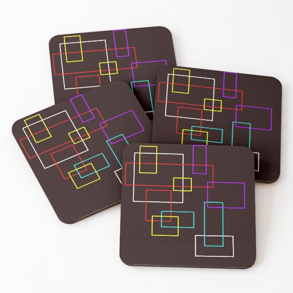 Item preview, Geometric lines in the form of phosphorescent squares designed and sold by Shadyshoo.