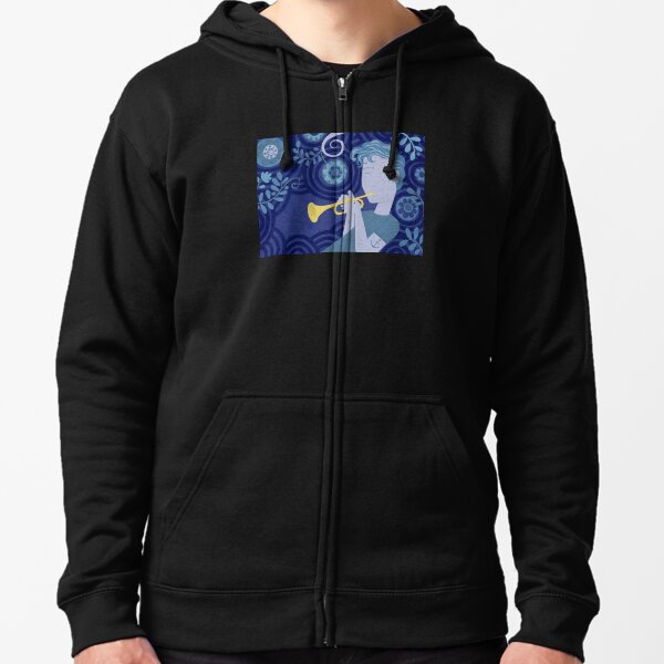 Jazz At Midnight Zipped Hoodie