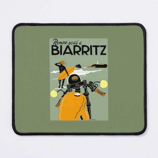 Item preview, BIARRITZ ; Vintage Travel Advertising Print   	 designed and sold by vgpjxkskdp93.