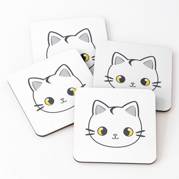 Item preview, Cute White Cat Kitten  designed and sold by Kubala Designs.