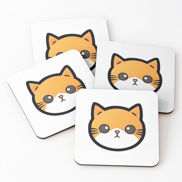 Item preview, Orange Cute Cat Kitten Vector Style  designed and sold by Kubala Designs.