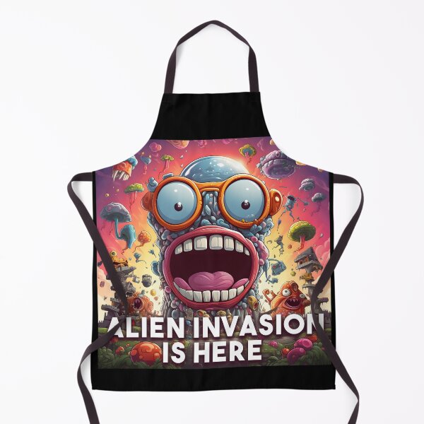 Item preview, Colorful Cartoon Alien Invasion | Alien Invasion is Here designed and sold by 24hSpaceMadness.