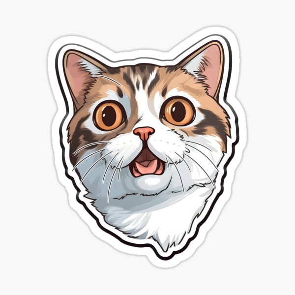 Cute Anime Kawaii Cat Sticker for Sale by Darcekar