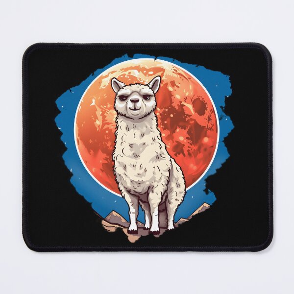 Item preview, Cartoon Alpaca on the Moon designed and sold by 24hSpaceMadness.