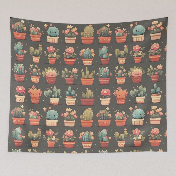 Item preview, Desert Cactus Kawaii Pretty Cactusses designed and sold by 18tokwa.