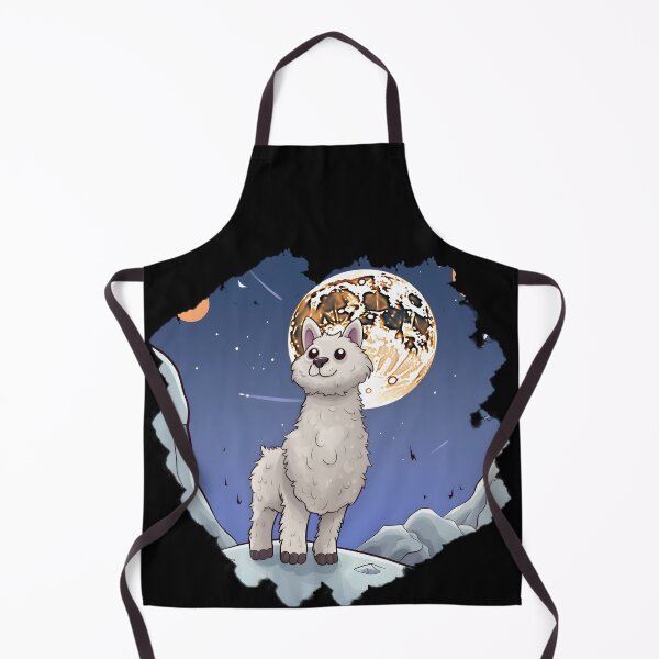 Item preview, Alpaca on the moon in cartoon style designed and sold by 24hSpaceMadness.