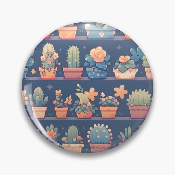 Item preview, Cute and Cuddly Cactus Kawaii Pretty Flower designed and sold by 18tokwa.