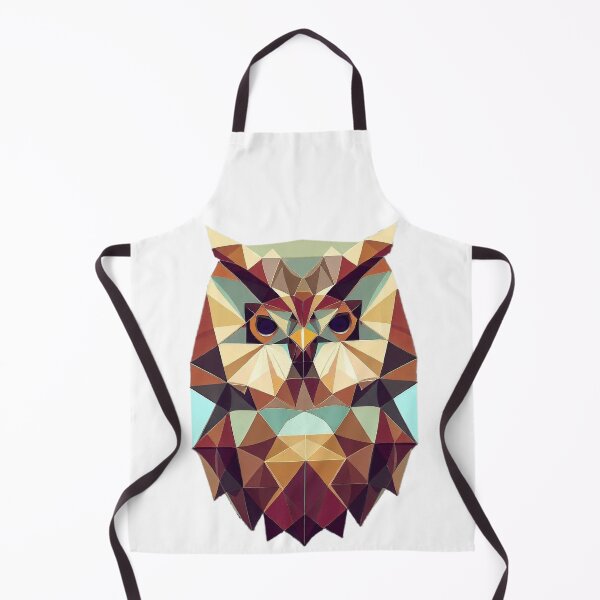 Item preview, geometric colorful owl designed and sold by Fantes.