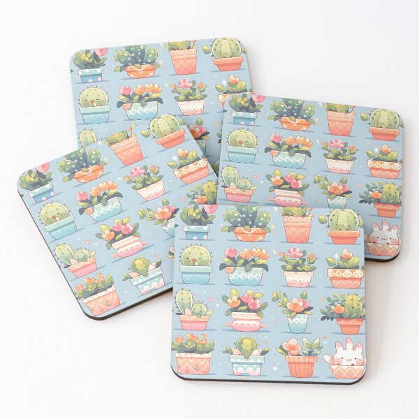 Item preview, Kawaii Pretty Cactusses Adorable Lovely Shibi designed and sold by 18tokwa.