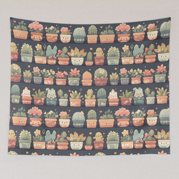 Item preview, Cactus Kawaii Pretty Cactusses Art designed and sold by 18tokwa.