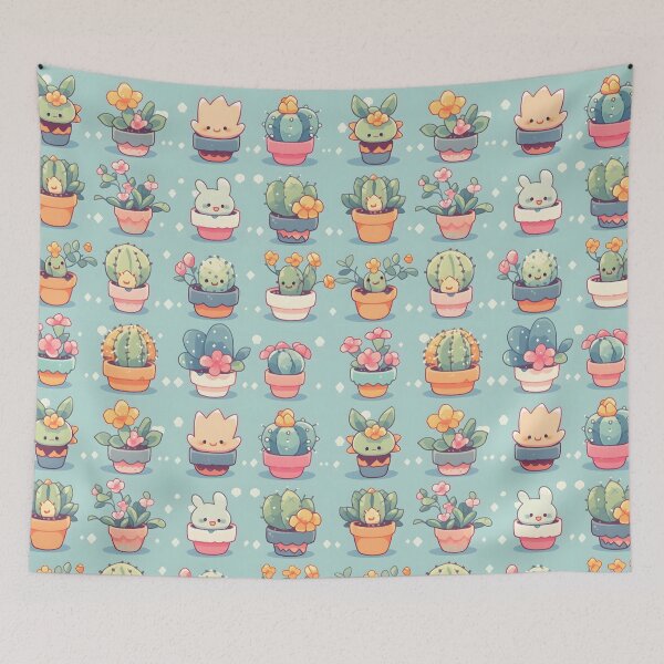 Item preview, Cactus Kawaii Pretty Cactusses Loveable Bright designed and sold by 18tokwa.
