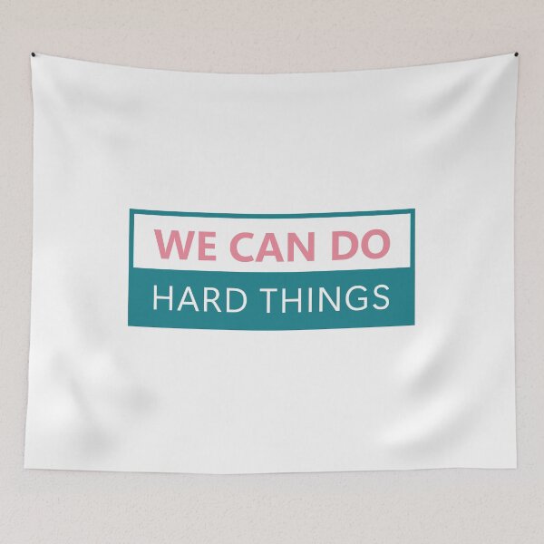 Item preview, We can do hard things, Inspirational quote, Family Theme Print, Back to School designed and sold by VELLTOdesign.