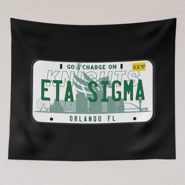 Item preview, Eta Sigma License Plate designed and sold by kkpsiah.
