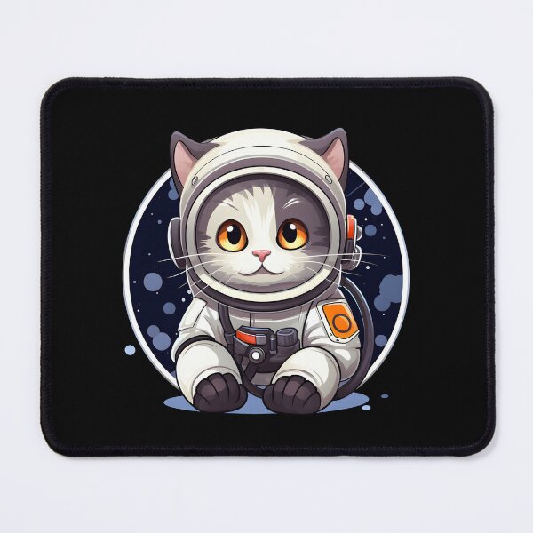 Item preview, Cartoon Cat Astronaut in Space designed and sold by 24hSpaceMadness.