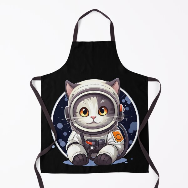 Item preview, Cartoon Cat Astronaut in Space designed and sold by 24hSpaceMadness.