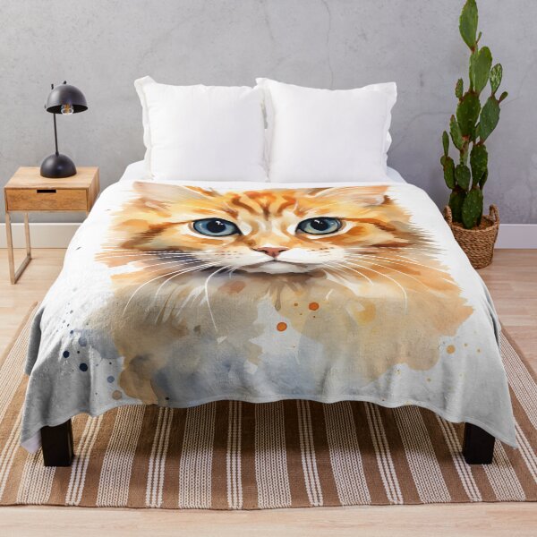 Item preview, Whisker Whimsy: Watercolor Tabby designed and sold by aigcx.
