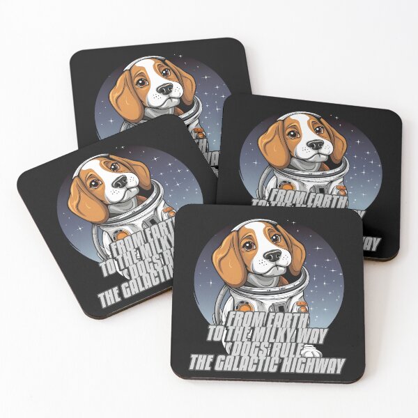 Item preview, Cartoon Dog Astronaut | From Earth to the Milky Way. Dogs Rule the Galactic Highway designed and sold by 24hSpaceMadness.