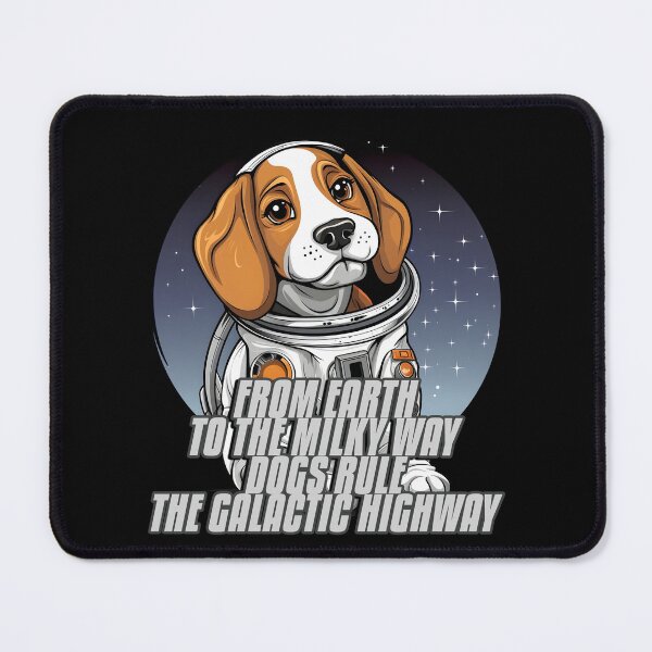 Item preview, Cartoon Dog Astronaut | From Earth to the Milky Way. Dogs Rule the Galactic Highway designed and sold by 24hSpaceMadness.