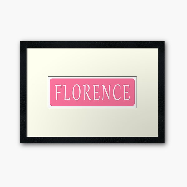 Item preview, Florence Girls Name designed and sold by Jeallan Designs.