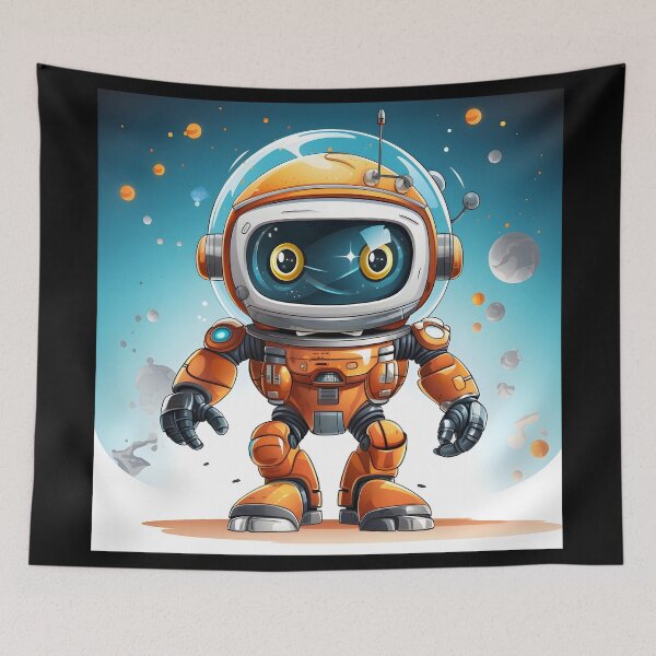 Item preview, Future Robot in Cartoon Style designed and sold by 24hSpaceMadness.