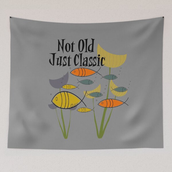 Item preview, Not Old Just Classic, Vintage Mid Century Modern Fish Eames Era Atomic Era designed and sold by Itaya Art.