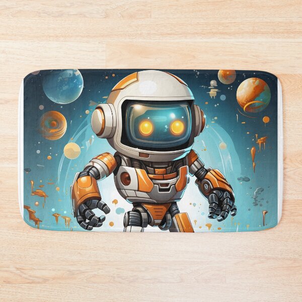 Item preview, Robot from the Future in Cartoon Style designed and sold by 24hSpaceMadness.