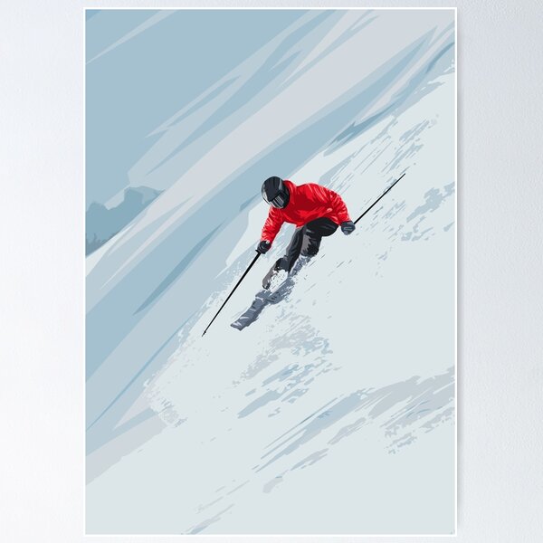 Item preview, Vintage Downhill Ski designed and sold by supriyo-art.