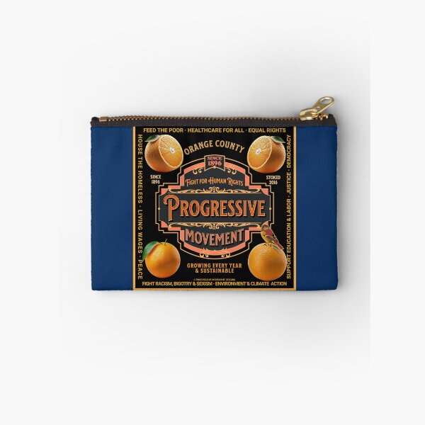 Item preview, PMD01012 Progressive Movement Designs Orange County California retro vintage orange label design shows you support human rights democracy progressive goals for Progressives Democrats Independents designed and sold by ProgressiveLeft.