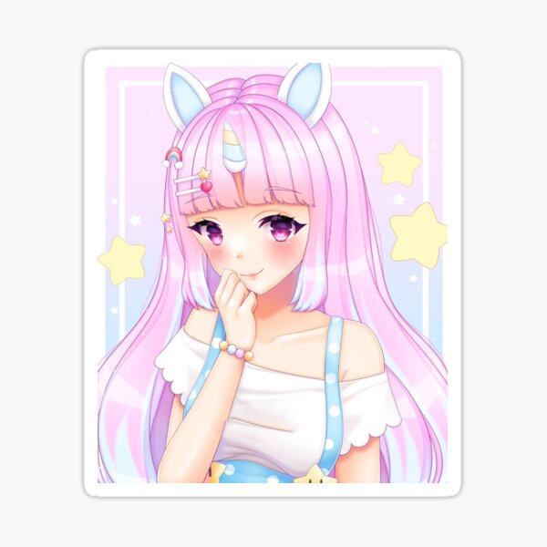 ♡ soft kawaii chibi innocent blush anime face