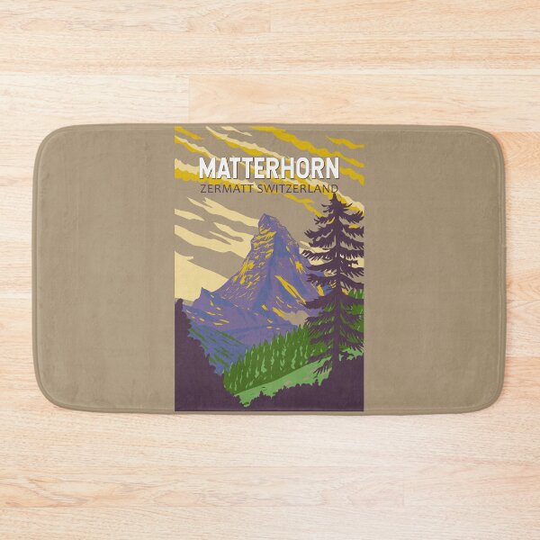Item preview, Matterhorn Switzerland Travel Art Vintage designed and sold by KrisSidDesigns.