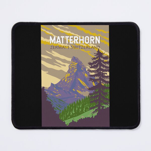 Item preview, Matterhorn Switzerland Travel Art Vintage designed and sold by KrisSidDesigns.