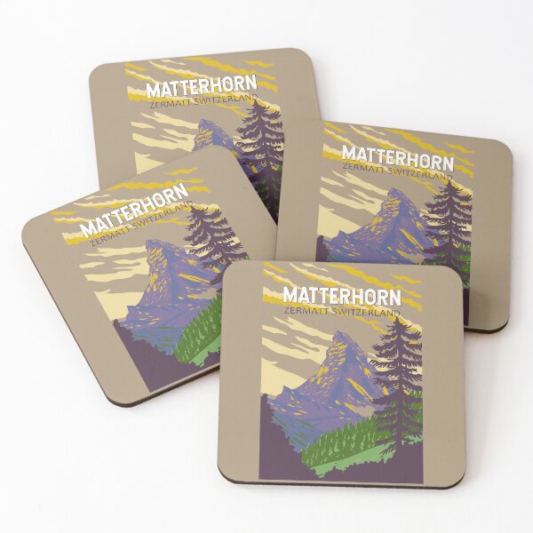 Item preview, Matterhorn Switzerland Travel Art Vintage designed and sold by KrisSidDesigns.