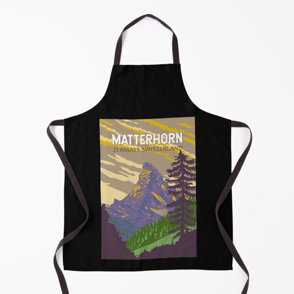 Item preview, Matterhorn Switzerland Travel Art Vintage designed and sold by KrisSidDesigns.