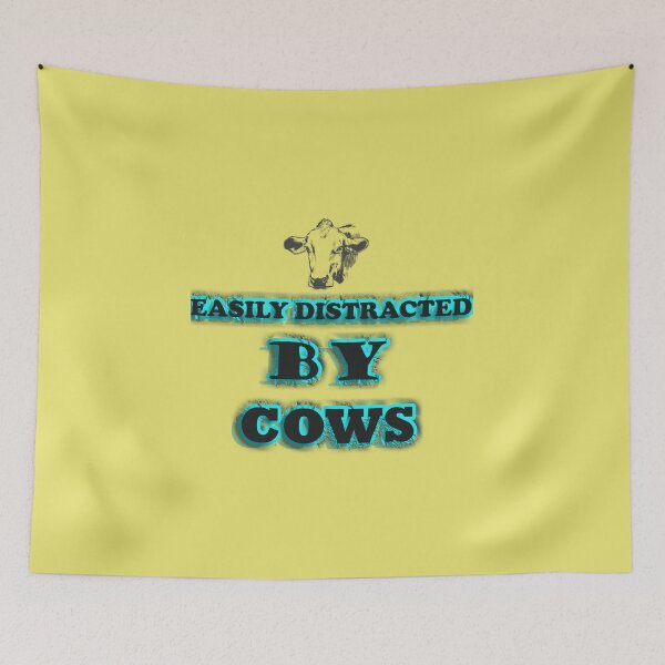 Item preview, Easily distracted by cows designed and sold by krishana3d.