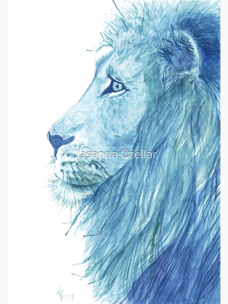 Aslan Narnia Watercolor Lions | Greeting Card