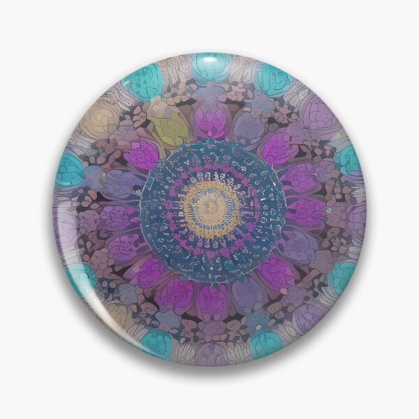 Item preview, Painted Mandala Circle Art 42 by MMA designed and sold by spacemandala.