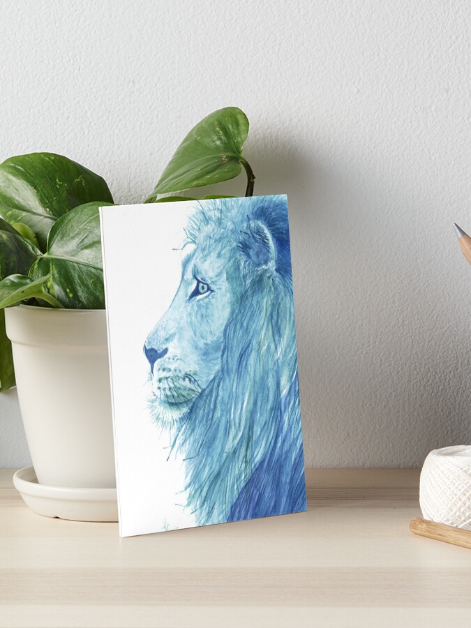 Aslan Narnia Watercolor Lions | Greeting Card