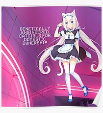 Genetisch entwickelte Catgirls für den inländischen Besitz Poster
