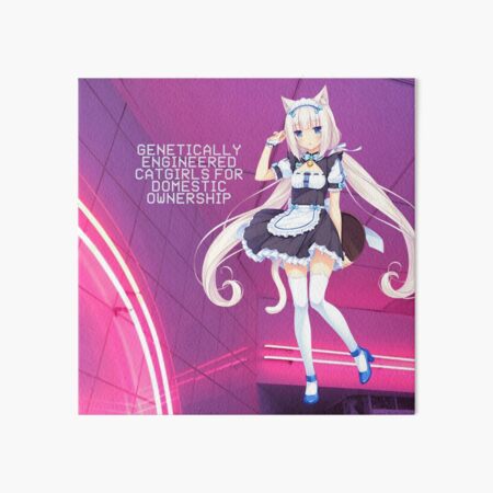 Genetically Engineered Catgirls for Domestic Ownership Art Board Print