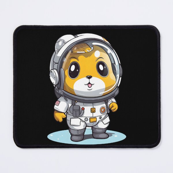 Item preview, Cartoon Astronaut Hamster designed and sold by 24hSpaceMadness.
