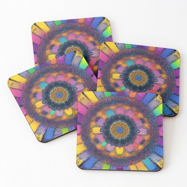 Item preview, Painted Mandala Circle Art 45 by MMA designed and sold by spacemandala.