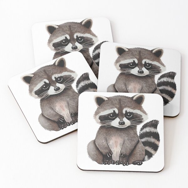 Item preview, Raccoon sticker #2 designed and sold by TeddyPrint.